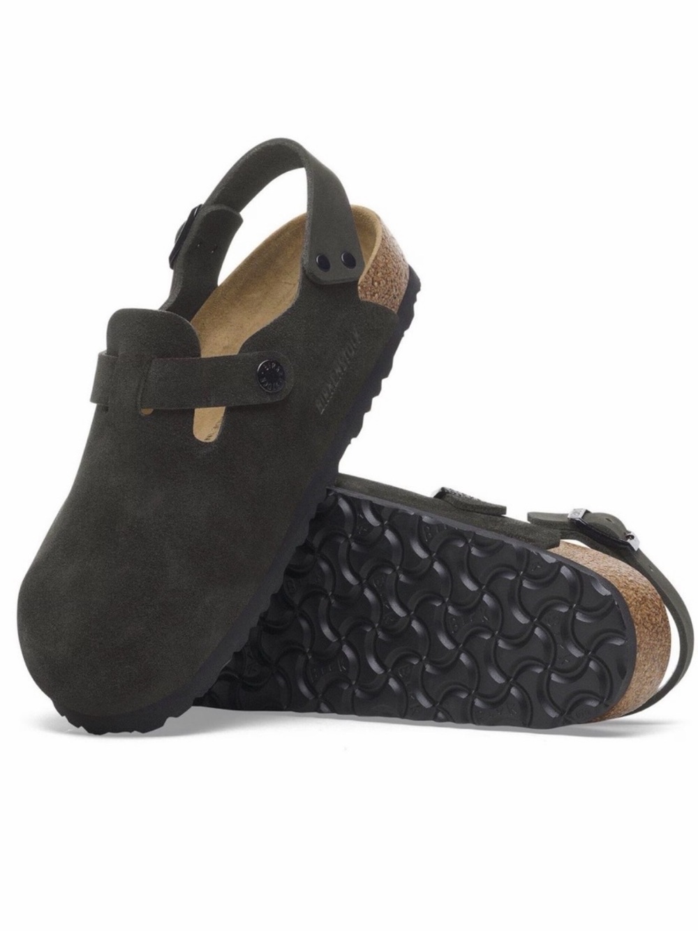 Birkenstock Tokio Black Suede Leather